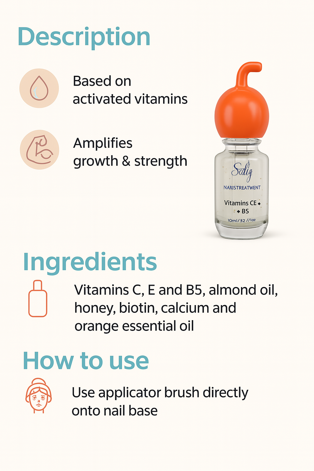 Nails Strengthener -Vitamin C&Calcium
