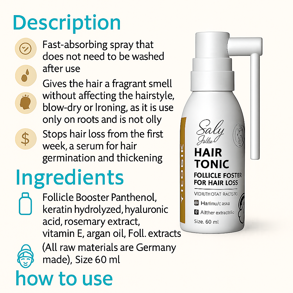Yildiz Hair Loss Follicle Booster, 60ml