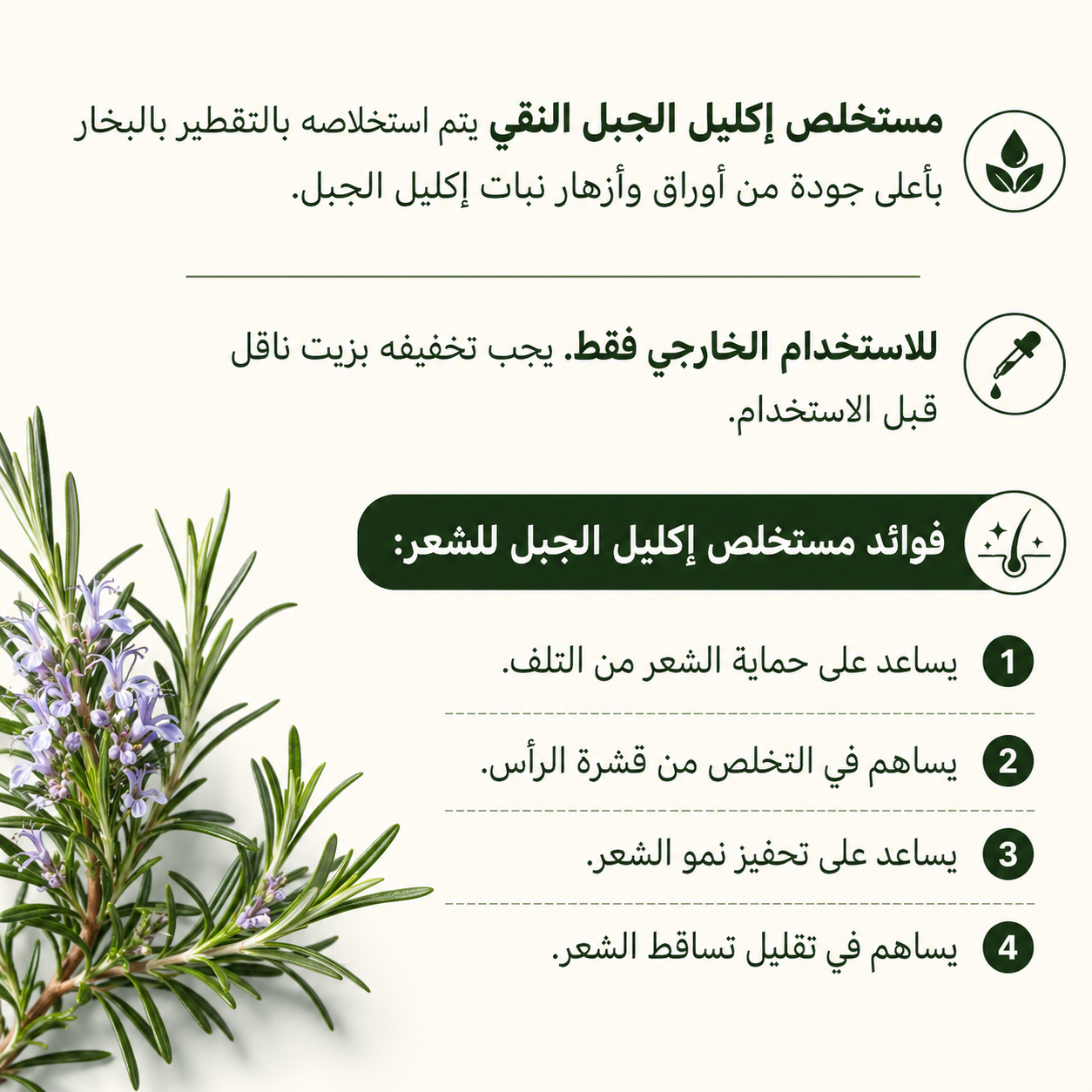 Pure Rosemary Extract for hair roots 30 ml/ Non serum effect