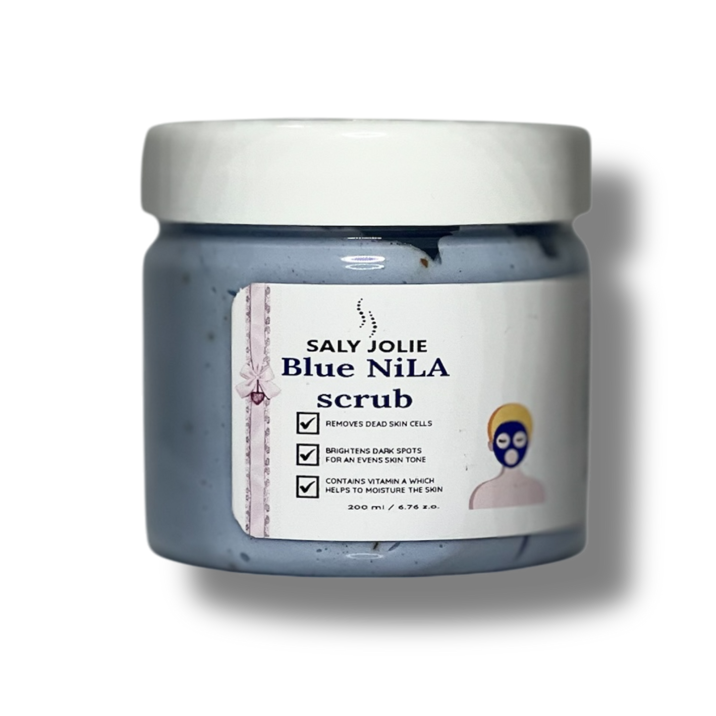 Luxurious Blue Nila Scrub with apricot seeds