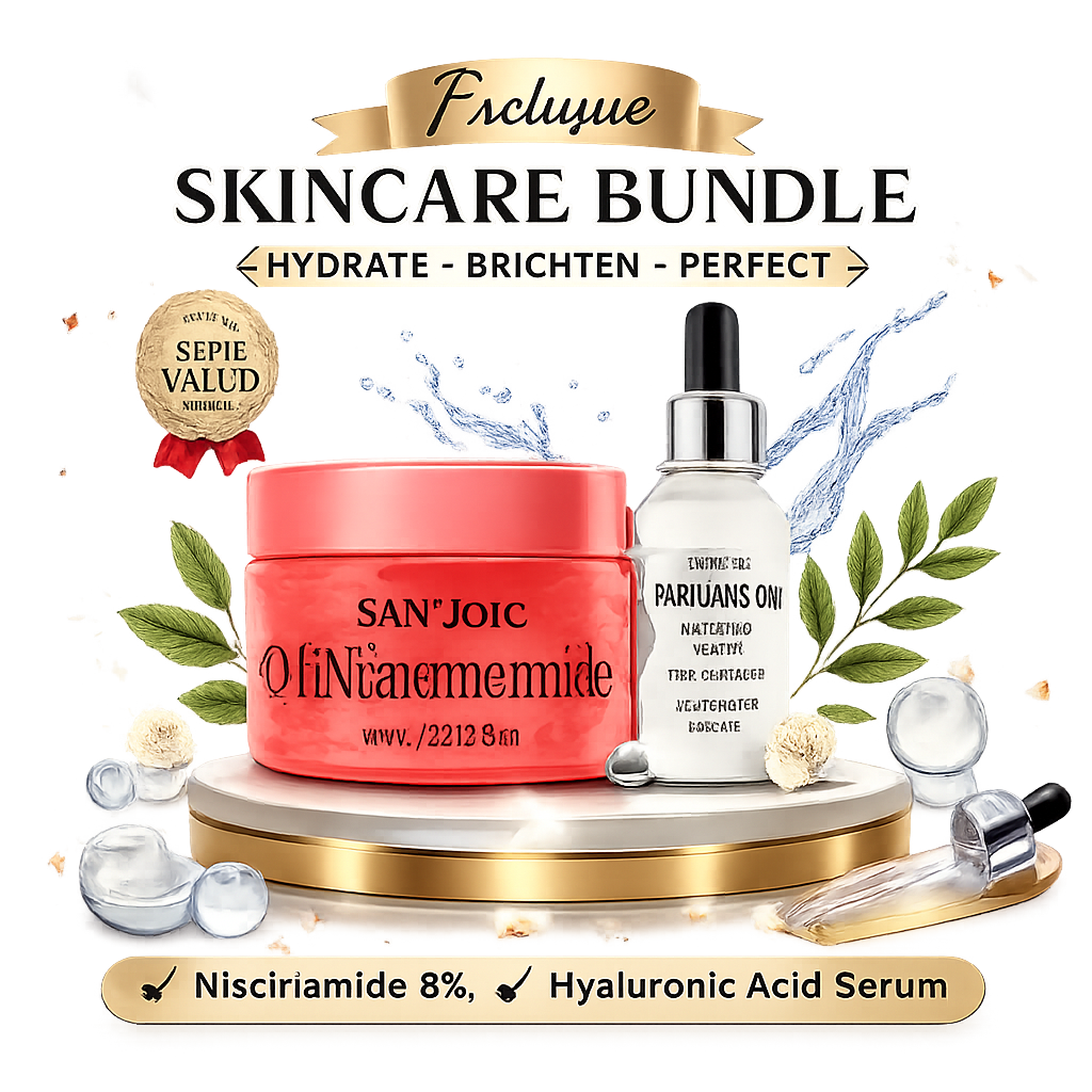 Complete Hydration Routine - Hyaluronic Acid Serum & Niacinamide Cream Bundle