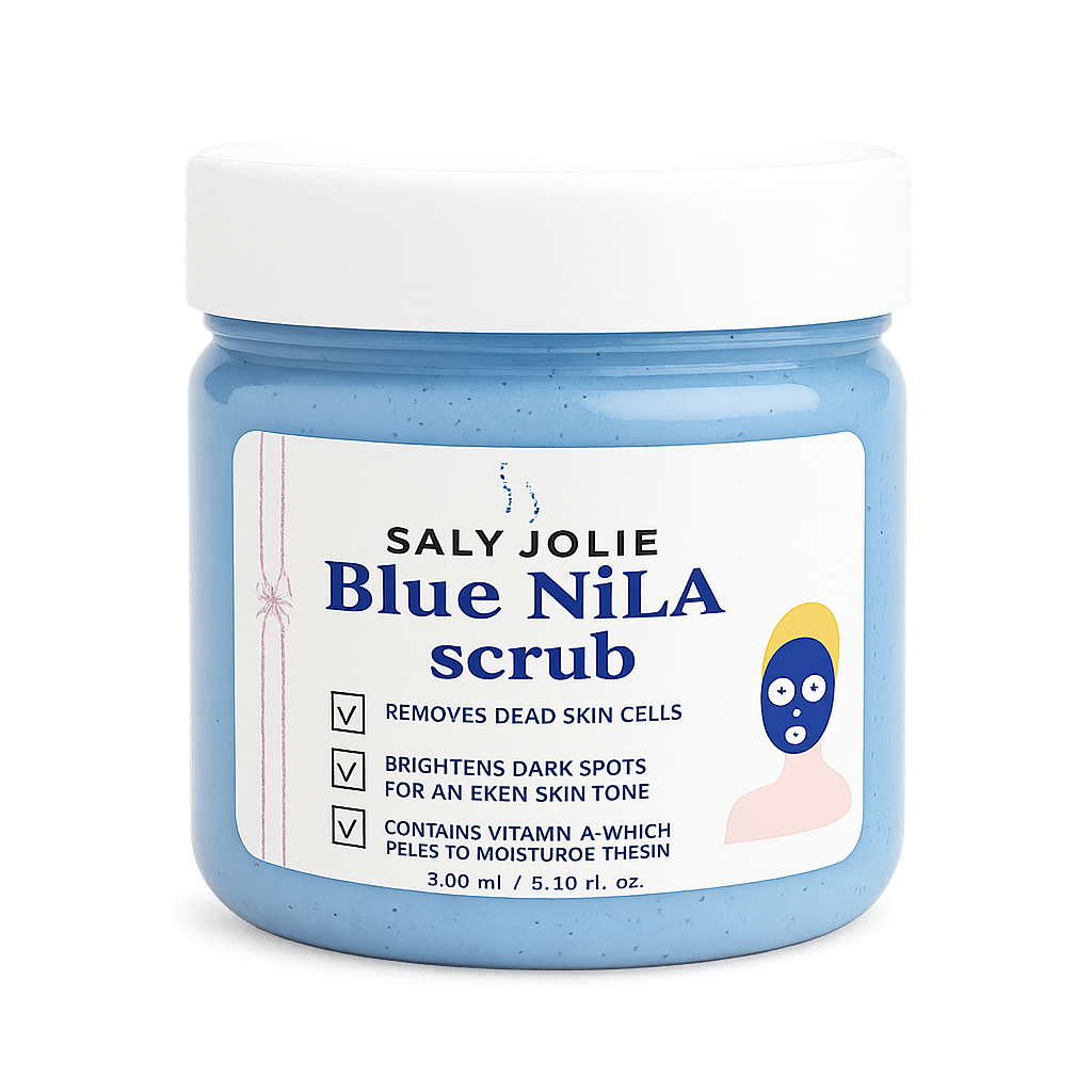 Luxurious Blue Nila Scrub with apricot seeds, 200ml