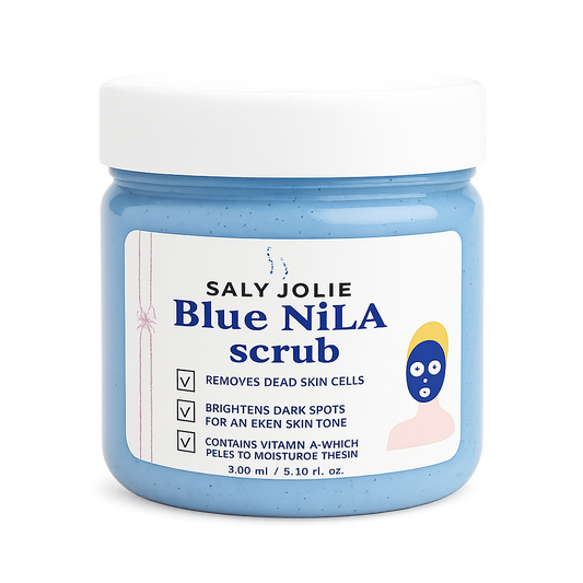 Luxurious Blue Nila Scrub with apricot seeds, 200ml