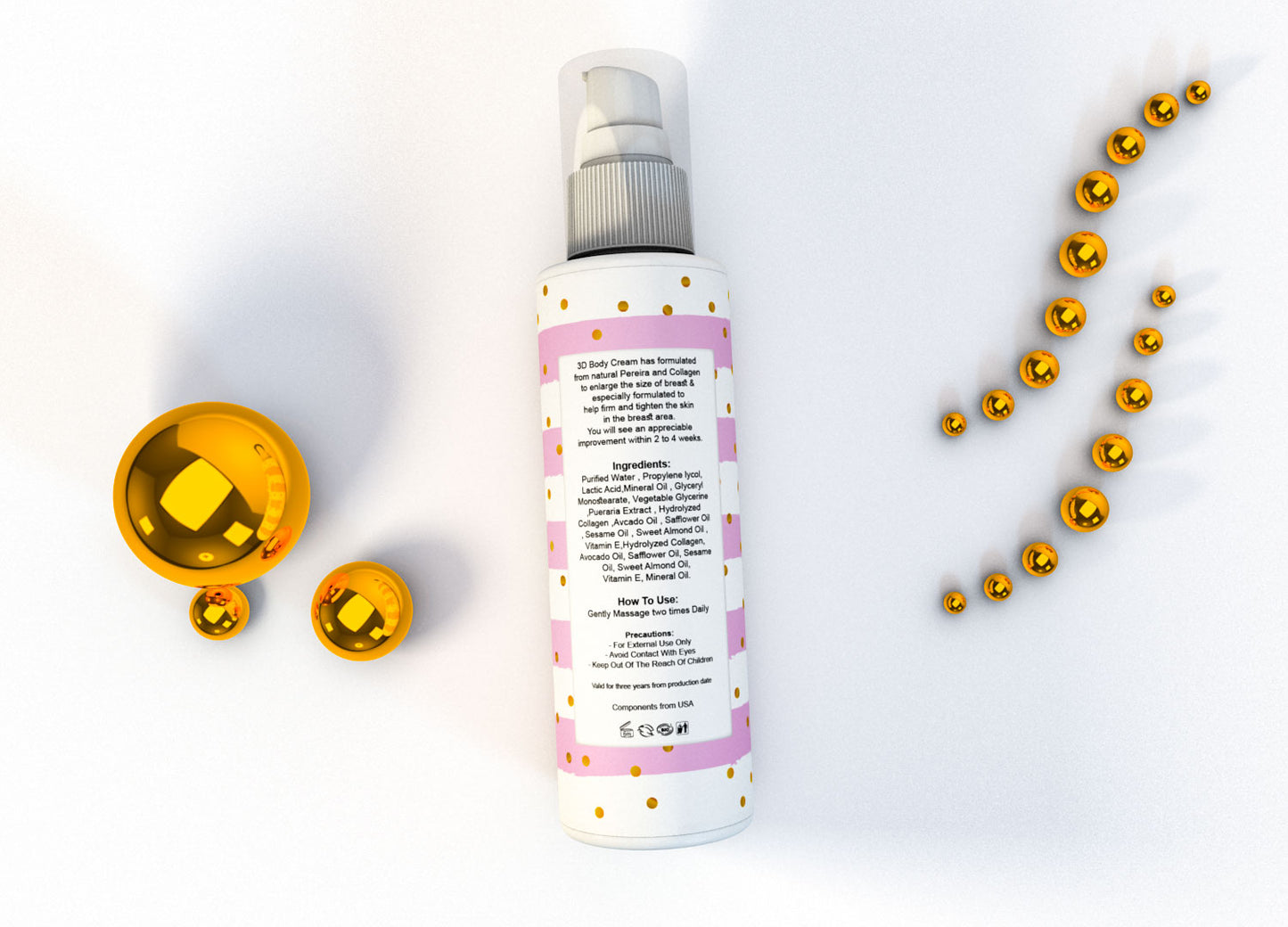 3D body Natural Plumping, 100ml