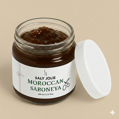 Moroccan Whitening Bath Soap – Thick Creamy Liquid Olive-Based Cleanser – Traditional Hammam Blue Soap with Natural Oils – 200ml