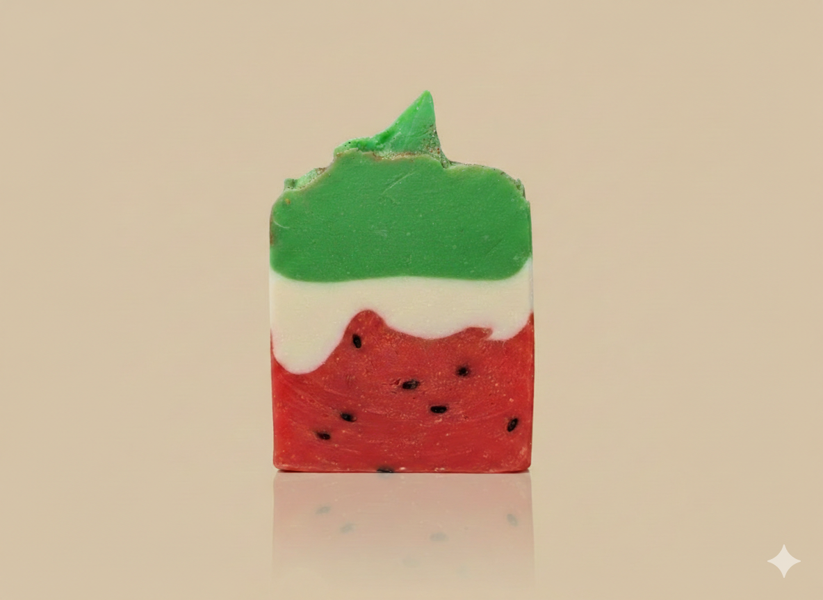 Watermelon handmade vegan soap