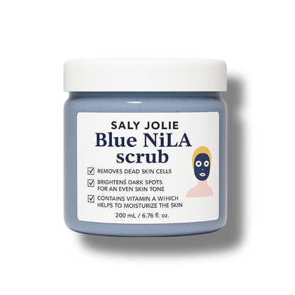 Luxurious Blue Nila Scrub with apricot seeds, 200ml