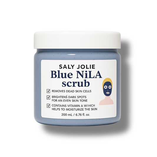 Luxurious Blue Nila Scrub with apricot seeds, 200ml