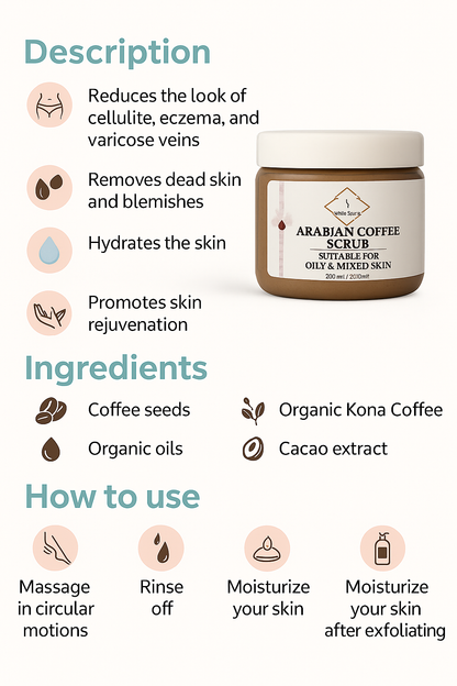 PURE Arabica Coffee Scrub, 200ml