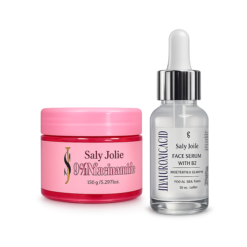 Complete Hydration Routine - Hyaluronic Acid Serum & Niacinamide Cream Bundle