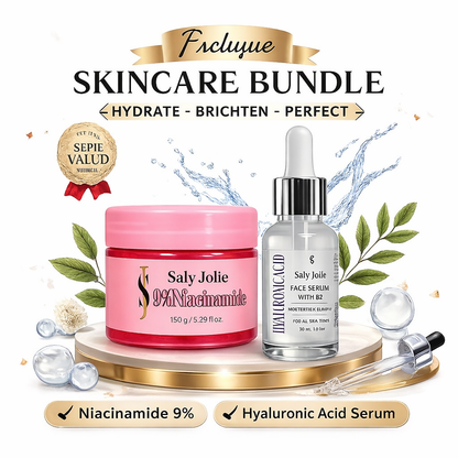Complete Hydration Routine - Hyaluronic Acid Serum & Niacinamide Cream Bundle