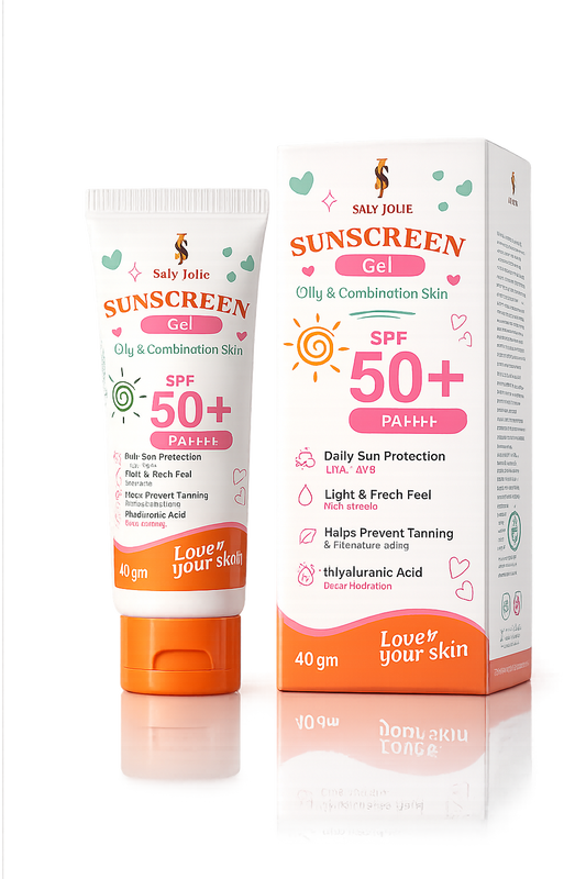 oily to componation skin Sunscreen Gel 50SPF, 100ml