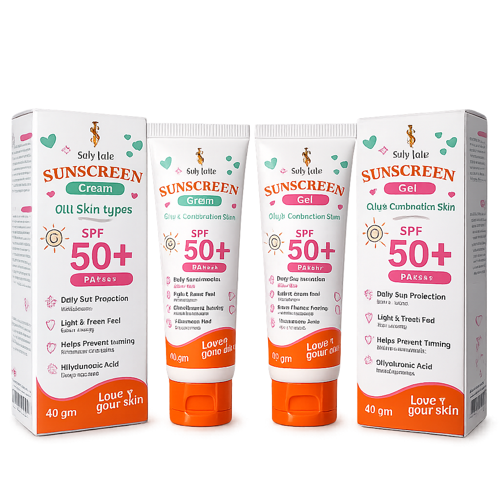 FACE sunscreen SET for all family 50 SPF