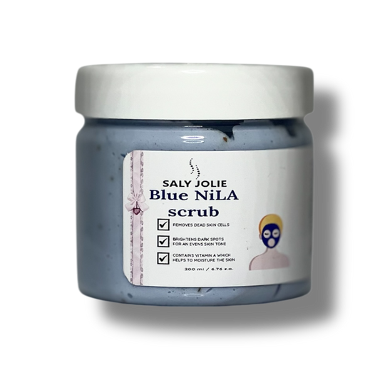 Luxurious Blue Nila Scrub with apricot seeds