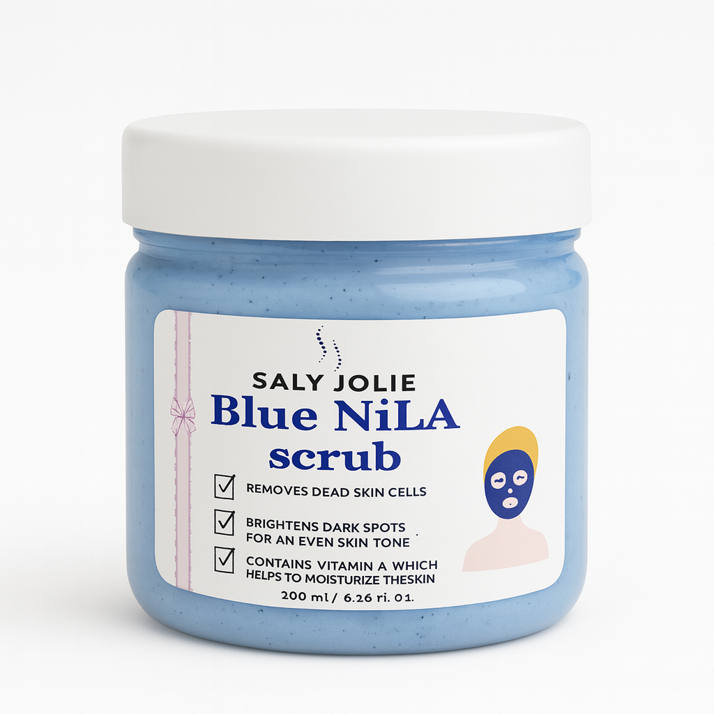 Luxurious Blue Nila Scrub with apricot seeds, 200ml
