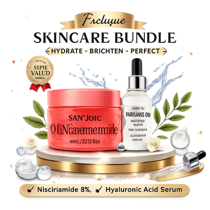 Complete Hydration Routine - Hyaluronic Acid Serum & Niacinamide Cream Bundle