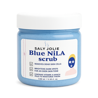 Luxurious Blue Nila Scrub with apricot seeds, 200ml
