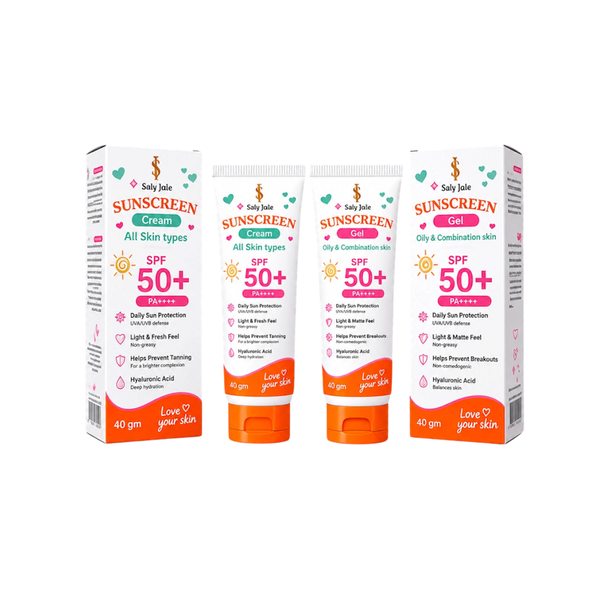 FACE sunscreen SET for all family 50 SPF
