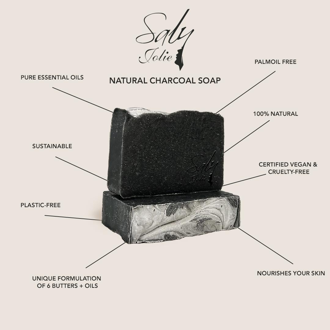 Activated Charcoal Soap bar for oily mixed face